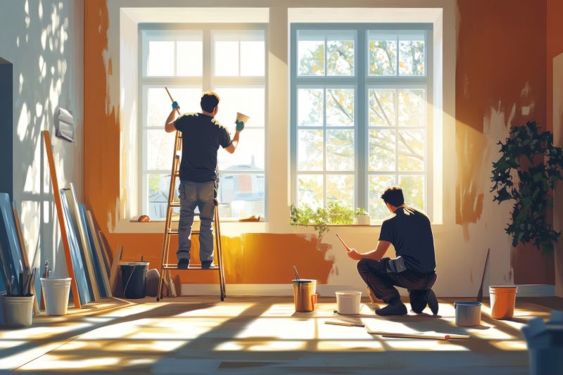 Basement Wall Painting in Kansas City, KS