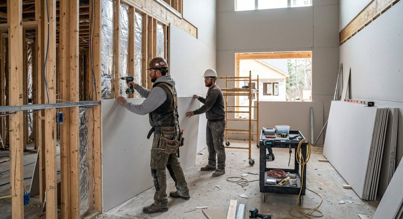 Bedroom Drywall Installation in Overland Park, KS