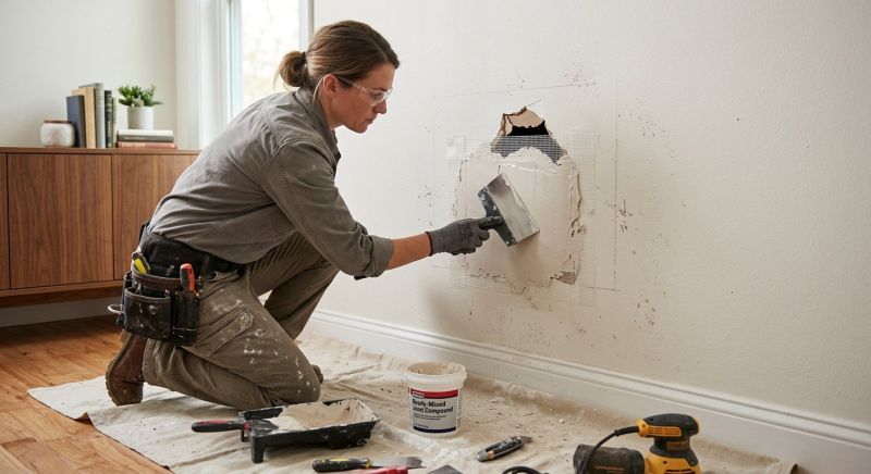 Bedroom Wall Repair in Alpharetta, GA