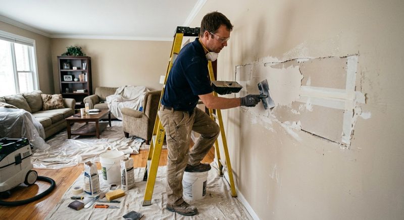 Bedroom Wall Repair in Alpharetta, GA