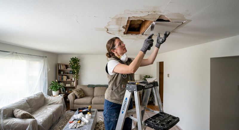 Ceiling Crack Repair in Olathe, KS